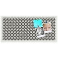 thumbnail image 2 of PinPix ArtToFrames 26x10 Custom Cork Bulletin Board    Poster Board Has a Fabric Style Canvas Finish, Framed in Satin White Frame (PinPix-236), 2 of 5