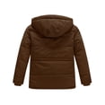 thumbnail image 2 of WenVen Big Boy's Winter Coat Puffer Jacket Snow Parka with Detachable Hood Coffee 18/20, 2 of 11
