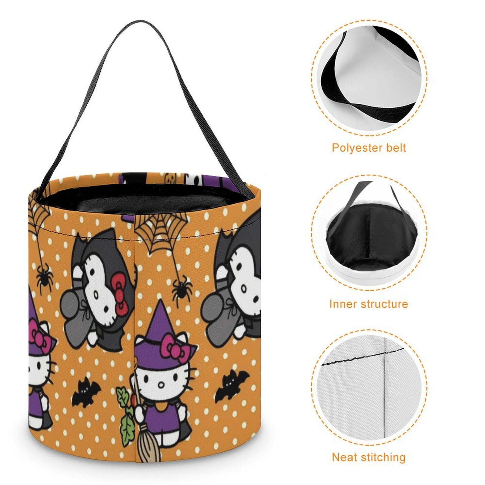 キティ　ハロウィンバック Sanrio Hello Kitty Halloween Lace Figural Mini Backpack