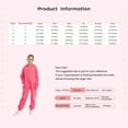 thumbnail image 6 of Sholeno Unisex Kids Fleece Hooded Jumpsuit for Boys Girls Long Sleeve Zip-up One Piece Pjs Sleepwear White 16, 6 of 6