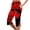 Black, variant on Summer Casual Shorts for Women Canadian Maple Leaf Print Plus Size Elastic Waist Knee Length Comfortable Shorts Hawaiian Beach Vintage Split Five Point Pants Khaki XXL
