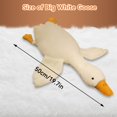 thumbnail image 2 of Peluche de ganso blanco grande, 50 cm, peluche de ganso enorme y suave, juguete de animal, almohada linda para dormir, cojín de almohada para abrazar, 2 of 4