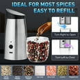 thumbnail image 5 of YEERSWAG Electric Salt and Pepper Grinder Set 2 Pack, Rechargeable Automatic Pepper Mill with Charging Base & LED Light, 6 Adjustable Coarseness, Stainless Steel One-Handed Operation – Black, 5 of 10