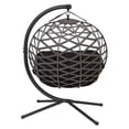 thumbnail image 4 of FlowerHouse Sand color hanging Cross-Weave loveseat with black cushion and sand color chair cover FHPC100-XWBLK, 4 of 6