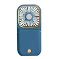 thumbnail image 2 of GUOOL Small Portable Fan Adjustable Battery Operated Rechargeable Charging Treasure Mini Personal Handheld USB Fan for Outdoor, Room, Camping, Office, - Blue, 6.3 x x 0., 2 of 6
