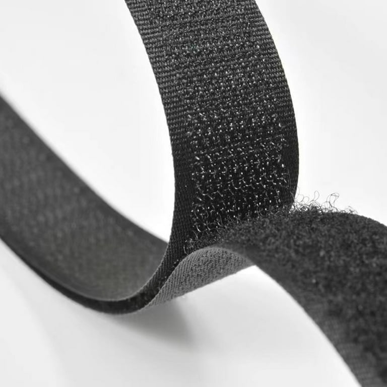 3FT Nylon Velcro Roll Double Sided Black Adhesive Strong Self-Adhesive Hook  and Loop Tape Roll Sticky Back Strip Velcro Tape 