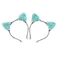 thumbnail image 1 of 2 piezas precioso papel flor de gato mujeres niñas niños diadema elegante Alice Band Verde, 1 of 9