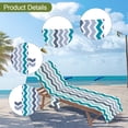 thumbnail image 6 of QccHieUs Beach Chair Cover Chaise Towel Comfortable Portable with Side Pockets Practical Style B, 6 of 9