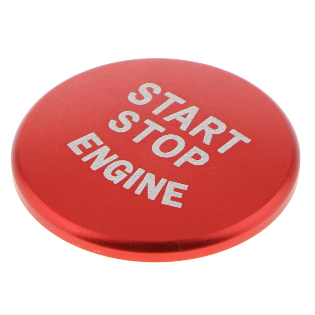 Black perfk Sports Engine Ignition Start Stop Push Button Replace Sticker For BMW 1 2 3 4 Series 
