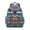 Sky-blue-4, variant on Night Owl Students Backpack Featuring Cute Snowy Owl Cartoon and Artistic Big Eyes Owl Pattern