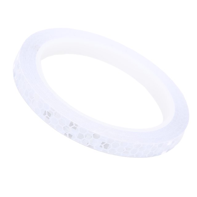 Bike Reflective Stickers, Professional Design High Reliability Reflective Tape for Bike White,Red and White,Black and Orange