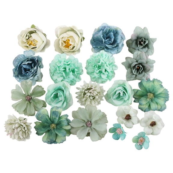 Roses Artificial Flowers Bulk, 1.1-3.9" Small Silk Fake Roses Flower Heads for Decoration, Crafts, Wedding Centerpieces Bridal Shower Party Home Decor