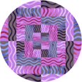 thumbnail image 1 of Ahgly Company Tapis d'Intérieur Lavable en Machine Carré Transitionnel Violet Violet, 3 Pieds Carré, 1 of 7