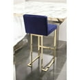 thumbnail image 2 of Pangea Home Dexter Bar Stool Velvet Navy & Gold, 2 of 9