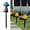 #001-Blue, variant on YiJuHui Solar Powered LED Mushroom Lights Outdoor, Waterproof Garden Stake Lights with Auto On/Off, Resin Fairy Lawn Decor for Pathway Patio Yard Landscape Lighting