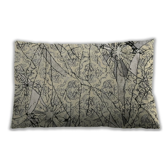 Ahgly Company Outdoor Rectangular Contemporary Lumbar Throw Pillow, 13 inch by 19 inch
