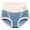 Blue, variant on Joau Womens Underwear High Waisted Cotton Underwear Soft Stretchy No Show Briefs Full Coverage Breathable Comfortable Panties