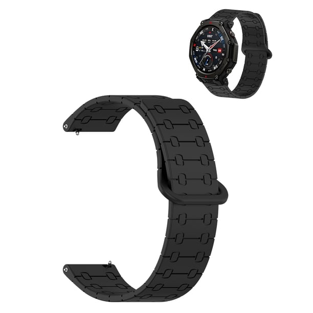 Correa de reloj deportivo YAJOJO de silicona magnética para Amazfit T-Rex 3 Pro/Balance 2