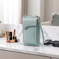 thumbnail image 5 of Dongrere Wallet Cell Phone Purse Crossbody Bag with Credit Card Slots Purse PU leather Zipper Adjustable Strap, 4.5x7.5 Inch, Green, 5 of 8