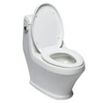 thumbnail image 3 of Eago R-133SEAT Replacement Soft Closing Plastic Toilet Seat, White for TB133, 3 of 5