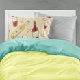 thumbnail image 2 of Red and White Wine Fabric Standard Pillowcase, 2 of 2