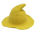 thumbnail image 1 of Sombrero de bruja para mujer, para Halloween, sombrero de lana, ala ancha, gorro de punto, para fiestas y uso diario, 1 of 5