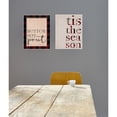 thumbnail image 2 of The Stupell Home Decor Collection Tis The Season Typography Wall Plaque, 2 of 2