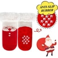 thumbnail image 3 of 3 Pairs Kids Boys Girls Slipper Socks Winter Sherpa Lined Fuzzy Warm Soft Non Skid, 3 of 7