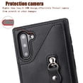 thumbnail image 5 of Allytech Zipper Wallet Case for Galaxy Note 10 6.3", Slim Back Cover with Cards Holder Zipper Kickstand Shockproof Wallet Case Cover TPU Shell for Samsung Galaxy Note 10 2019 Cell Phone, Black, 5 of 11