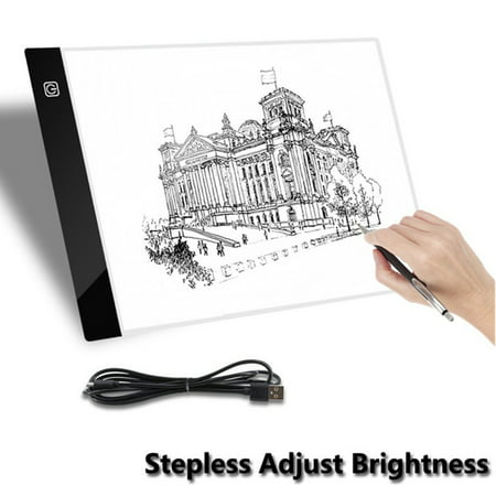 A4 LED Artist Art Stencil Board Light Box Tracing Drawing Board Pad