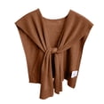 thumbnail image 1 of Birdeem Womens Fashion Solid Color Knitted Small Shawl Outwear Spring and Fall Shirt Shawl, 1 of 1
