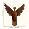 thumbnail image 3 of Outdoor Garden Planters Rusted Angel Shaped Easter Decorative Iron Flower Pot for Courtyard Patio, 3 of 9