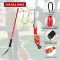 thumbnail image 5 of Sofullue Dog Extendable Teaser Wand with Squeaky Toys Pet Teasing Flirt Pole Interactive Toy for Small Medium Large Dogs Training, 5 of 7