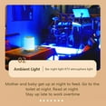 thumbnail image 4 of Night Light Touch Sensor Lamp Mini Bedside Table Lamp with 16 Colors RGB, Portable RGB Color Changing Lamp LED Night Light for Bedroom, Living Room, 4 of 9