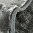 thumbnail image 3 of JML Adult King Heavy 1 Ply Thick Embossed Warm Bed Blanket 9Lb for Winter, 85"x95", Grey, 3 of 7