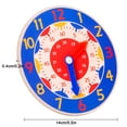 thumbnail image 3 of Agiferg Children's Wooden Watch Model Montessori-wood Learning Toys Digital Pre-school Learning Games, 3 of 6