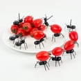 thumbnail image 3 of Juego de tenedores para fruta con forma de hormiga, tenedores de cocina de usos múltiples para postres, pasteles y bocadillos para fiestas en bares (36 piezas), 3 of 7