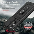 thumbnail image 5 of for Moto G Stylus 5G 2023 Case with Slide Camera Cover HD Screen Protector [Military Grade Drop Tested] Magnetic Ring Holder Kickstand Protective Phone Case for Motorola Moto G Stylus 5G 2023, Black, 5 of 9