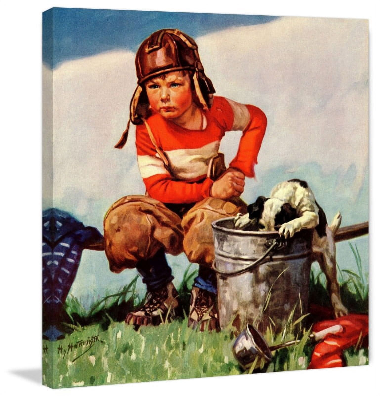 Marmont Hill "Young Pilot" by Curtis Painting Print on Canvas