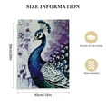 thumbnail image 2 of ONETECH Bird Wall Art  Retro Peacock Animal Farmhouse Abstract Feather Purple White Gift Decor College Playroom Bathroom Wall Art Rectangle, 2 of 5