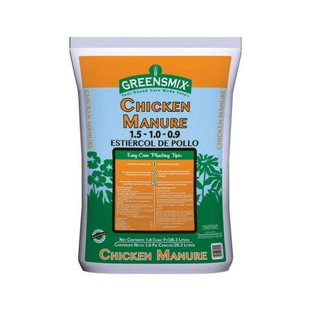 Greensmix Organic Chicken Manure 1 cu ft 36 lb