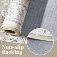 thumbnail image 4 of RUGKING Runner Rug 2x10 Vintage Taupe Area Rug Non-Slip Floral Print Indoor Thin Carpet Retro Accent Rug for Kitchen Bathroom Bedroom Entryway Hallway, 4 of 8