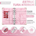 thumbnail image 4 of Bolsa De Carpeta Con Cremallera Carpeta A6 Organigastos Rosa, 4 of 5