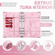 thumbnail image 4 of Bolsa De Carpeta Con Cremallera Carpeta A6 Organigastos Rosa, 4 of 5