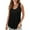 Black, variant on BLVB Womens Tank Tops Summer Loose Sleeveless Tops Solid Color Scoop Neck Blouses Curved Hem Tunic Tshirts