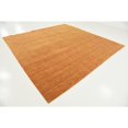 thumbnail image 6 of Unique Loom Solid Gava Solid Gava Rug Orange 9' 10" Square Solid Modern Perfect For Dining Room Living Room Bed Room, 6 of 6