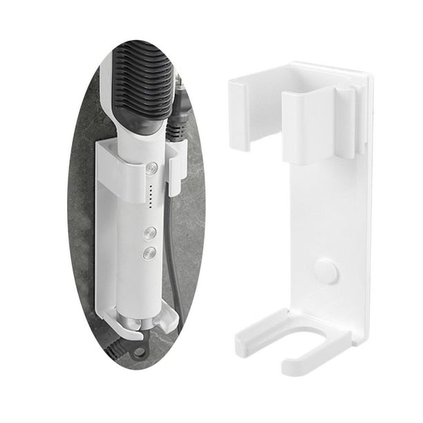 Birshe Support mural en aluminium pour sèche-cheveux, avec porte-prise et boîte de rangement pour hôtel, salle de bain, salon, installation sans perçage Birshe Support mural en aluminium pour sèche-cheveux, avec porte-prise et boîte de rangement pour hôtel, salle de bain, salon, installation sans perçage