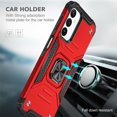 thumbnail image 3 of Aggxpf for Samsung Galaxy A54 5G Phone Case with Screen Protector & Camera Lens Protector, Rugged Phone Cover with Metal Ring Stand, Red, 3 of 6
