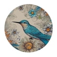 thumbnail image 4 of HAOXIT Flower Large Round Tablecloths Fits Table Round Tablecloths with Elastic for Outdoor Indoor Kitchen Home Party Keep Clean 46-50, 4 of 8