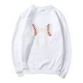 thumbnail image 4 of HUITKMM Oversized Sweater Women Women’S Football Print Oversized Hoodie – Relaxed Crew Neck Sweatshirt 4037 XXL, 4 of 4